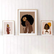 Abstract Black Woman African Art